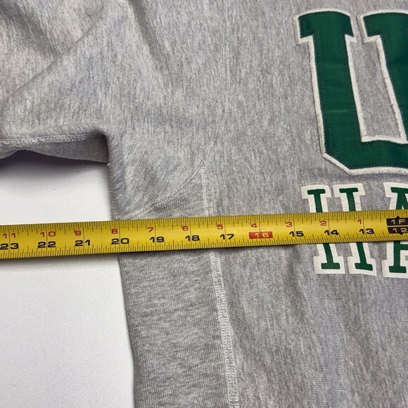 Vintage 90s University of Hawaii Sweatshirt Mens M Gray Weave College Artex - Picture 12 of 14